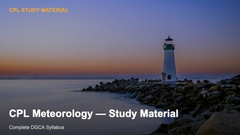 CPL Aviation Meteorology — Study Material
